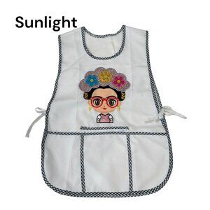 Apron Women Classic Embroidered Mexican Artisan/Mandil Artesanal Mexicano -NEW